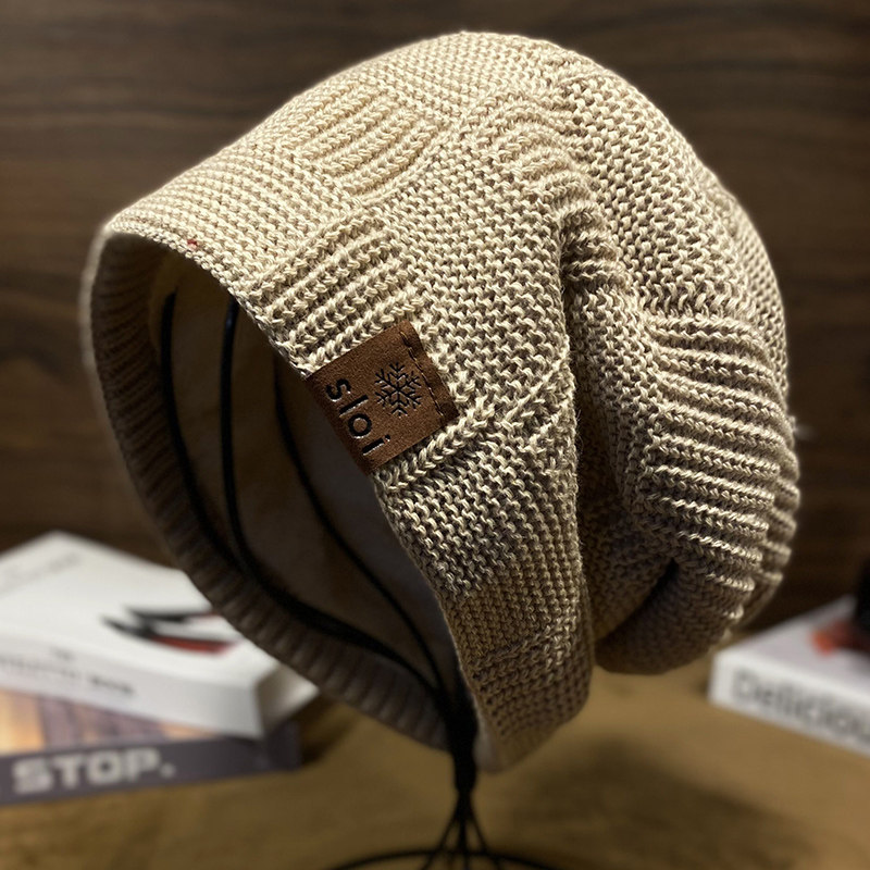 帽子男士冬季防寒保暖毛线帽2025新款加绒防风针织帽潮牌护耳帽子,淘宝优惠券,粉丝福利购,淘宝优惠卷
