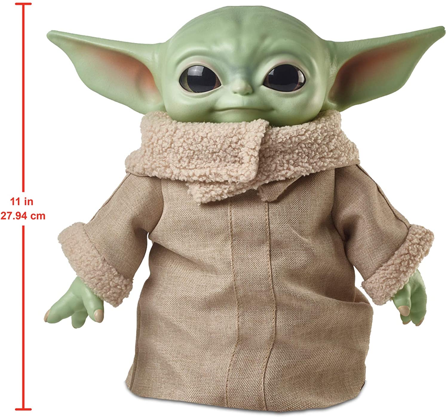 美国代购 星球大战赏金猎人儿童玩具11英寸小尤达公仔手办 YODA - 图0