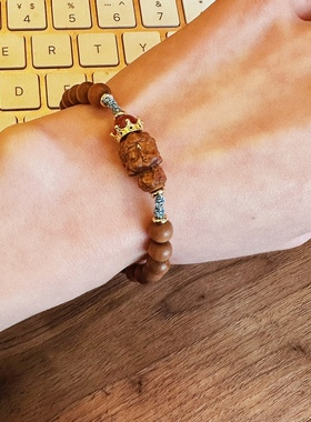 扎基拉姆老山檀手串绿度母如意平安佛珠