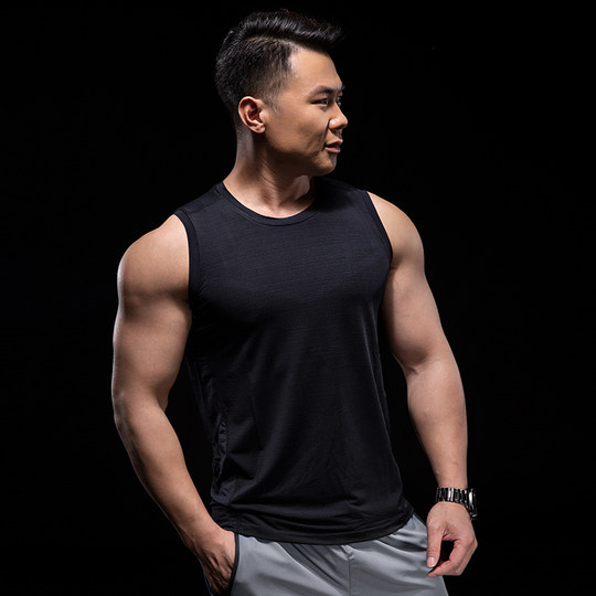 霸道肌肉运动背心健身衣服男速干宽松无袖坎肩夏季薄款休闲训练