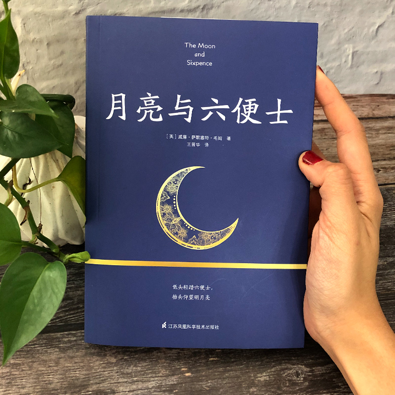 月亮与六便士 (英)威廉·萨默塞特·毛姆(William Somerset Maugham) 著 王晋华 译 世界名著文学 新华书店正版图书籍 - 图0