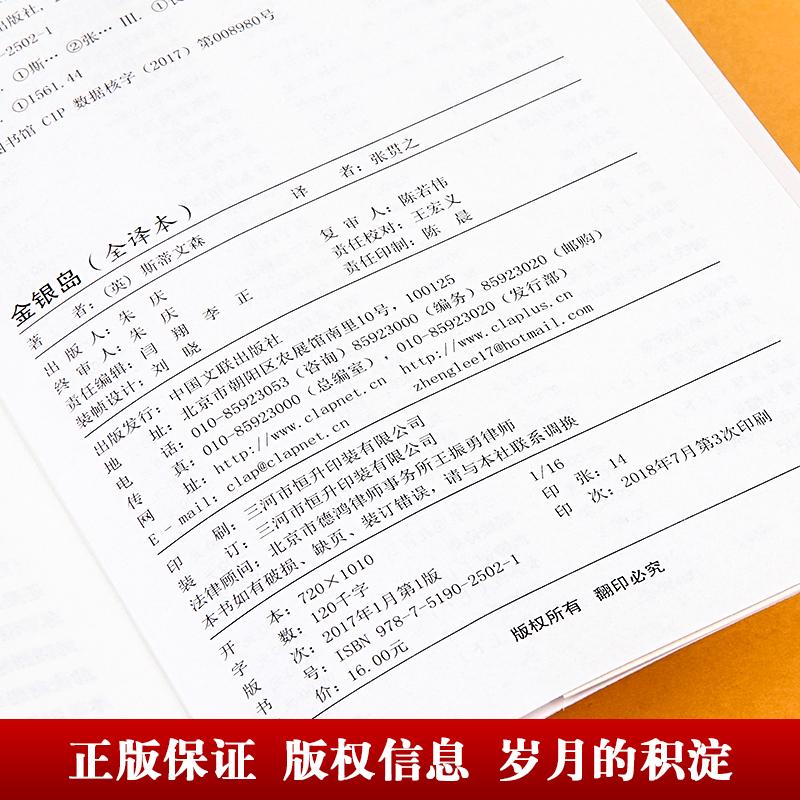 金银岛 斯蒂文森著 正版原著完整版无删减中文版附插图 成人小学生初中生高中生阅读课外书课外阅读书籍世界经典文学名著外国小说 - 图0