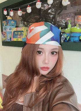尤嘻岛春夏跳舞防晒黑色包头丝巾