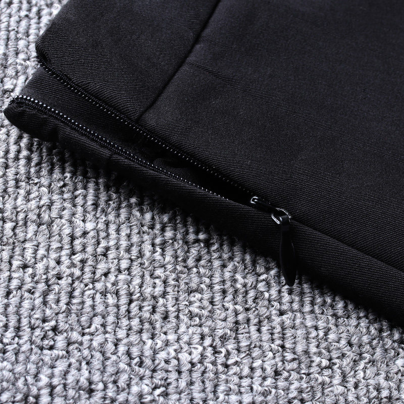 黑色西装2021秋冬新款a字裙百褶裙 佐帕莎半身裙