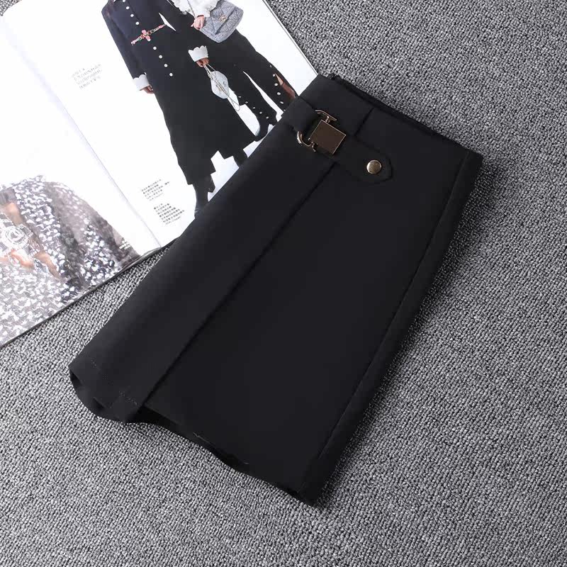 黑色a字西装裙裤女短裙2021短裤 佐帕莎休闲裤