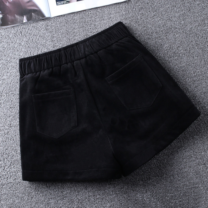 松紧高腰秋冬2021春装金丝绒短裤 佐帕莎休闲裤
