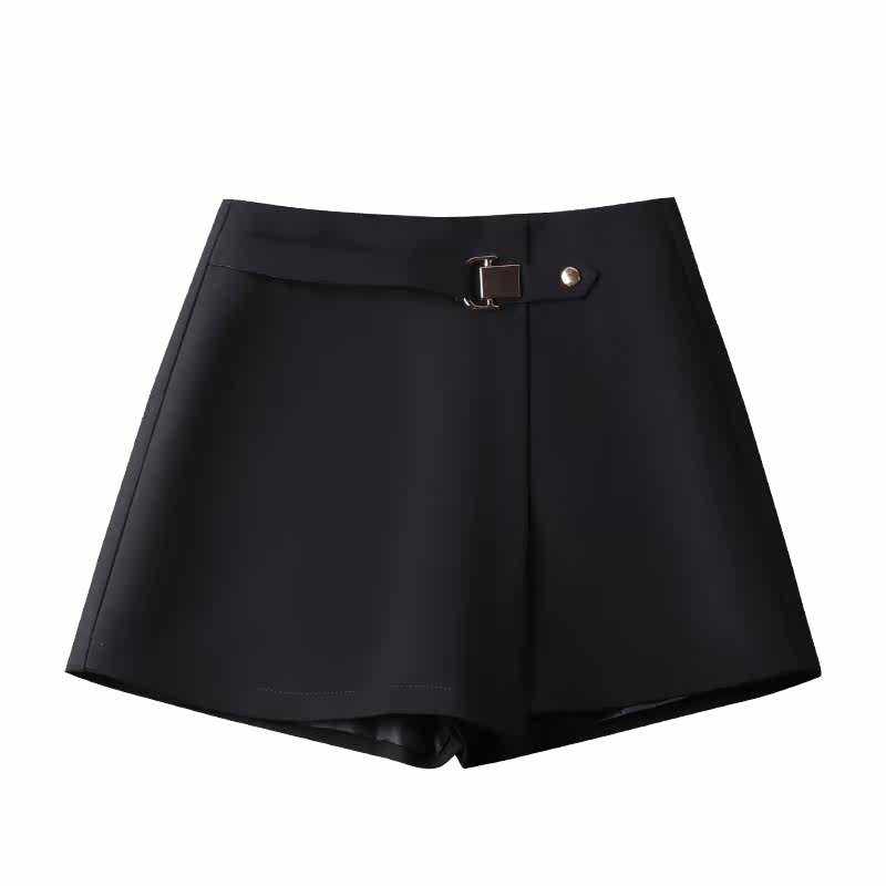 黑色a字西装裙裤女短裙2021短裤 佐帕莎休闲裤