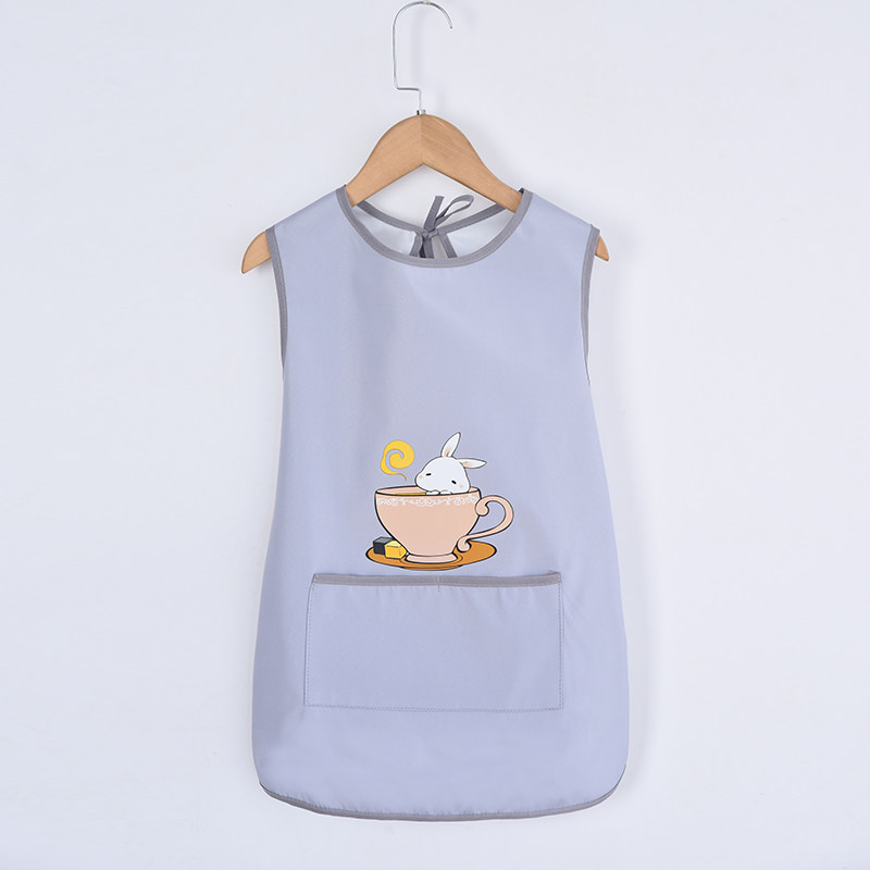 婴儿防水防污辅食围兜大童画画衣加长夏季围裙薄款女孩无袖美术衣,淘宝优惠券,粉丝福利购,淘宝优惠卷