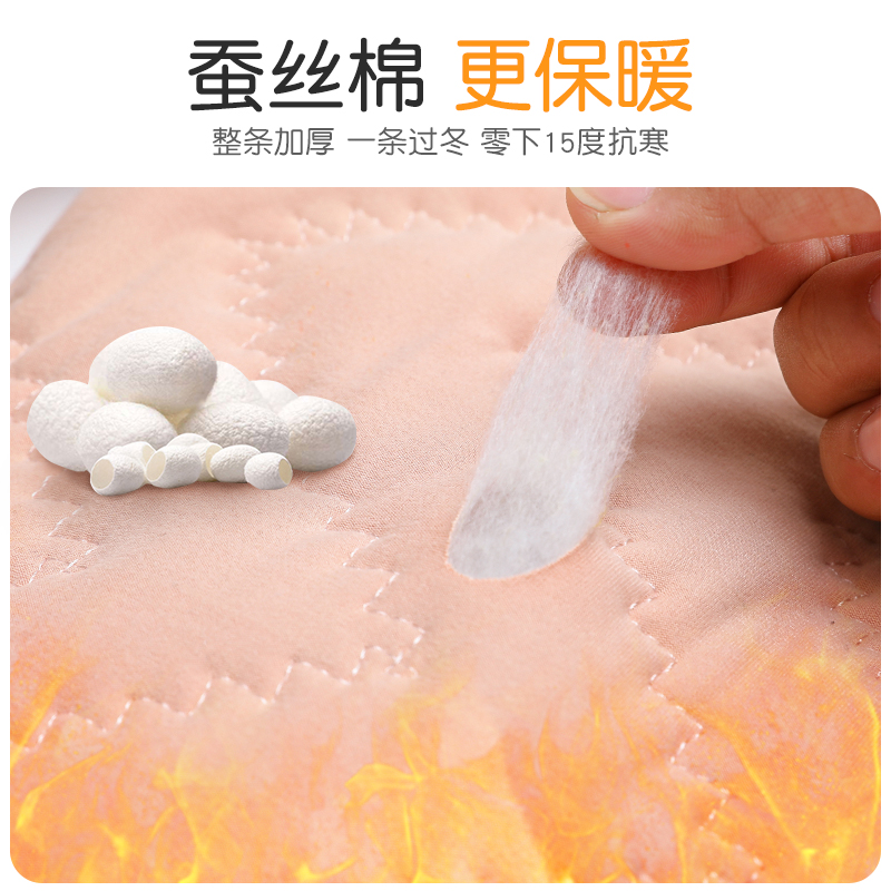 乔治童话旗舰店女童蚕丝棉裤冬加厚北方外穿一条过冬加绒三层保暖裤子儿童打底裤1