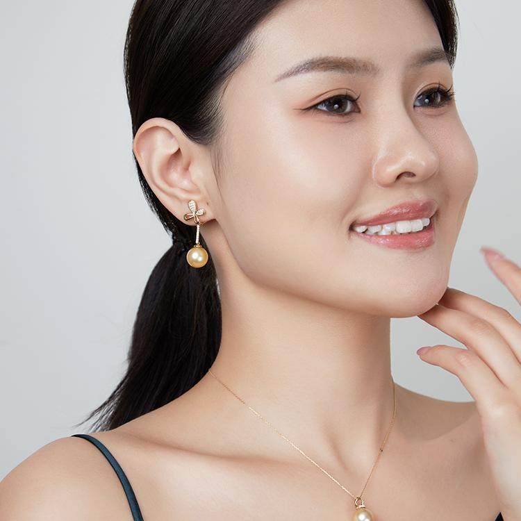 悦甄（直播间专享直降）黑科技插拔扣系列 18K金钻石耳夹蝶怡,淘宝优惠券,粉丝福利购,淘宝优惠卷