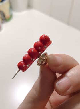 葫芦软陶仿真食玩可爱纽扣胸针