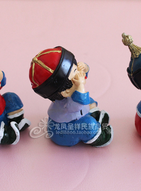 三不娃 蒙古族特色摆件工艺品 内蒙古特产工艺品礼品树脂娃娃