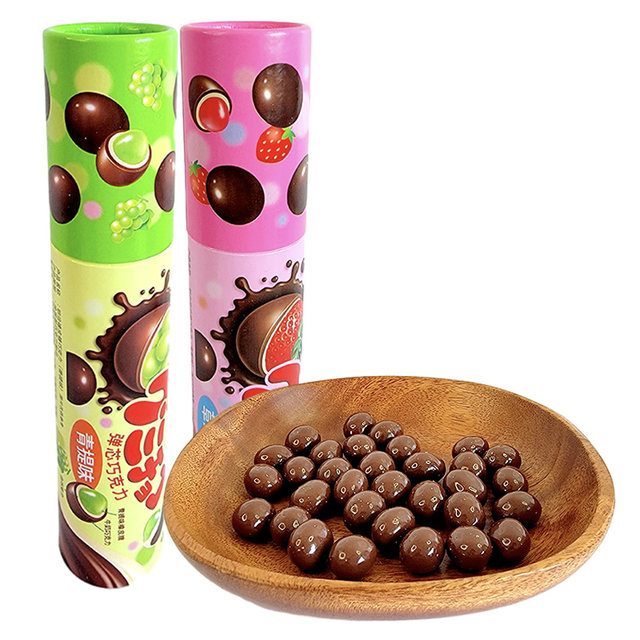 Meiji gummy candy elastic core chocolate triangular bag in bag