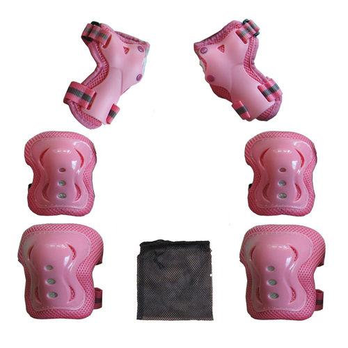 儿童轮滑鞋护具全套男女滑冰护掌护肘护膝滑板旱冰骑行安全保护套 - 图2