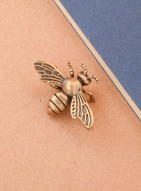 黄铜蜜蜂马蜂摆件家居桌面装饰品