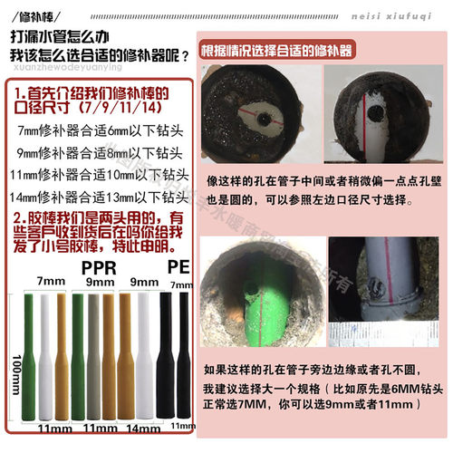 ppr水管修补棒模具微创技术热熔机模头维修棒补PE塑料管补漏神器1-图0