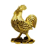 Медные куриные украшения создают все медные большие петухи в гостиной спальни спальня благоприятная золотая курица с зодиаком украшения курицы