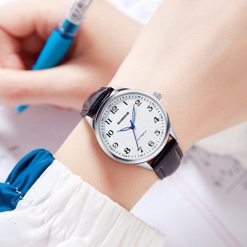 静音考试专用全自动纯机械手表男款公务员考公国考女款初高中学生 - 图0