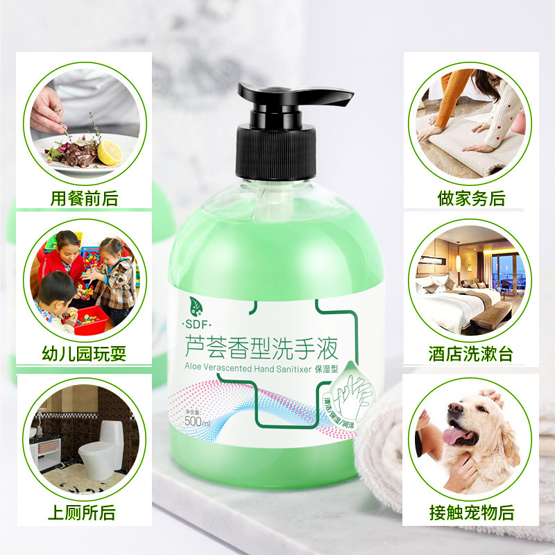 山大夫芦荟洗手液滋润泡沫型按压瓶 sdf山大夫洗手液