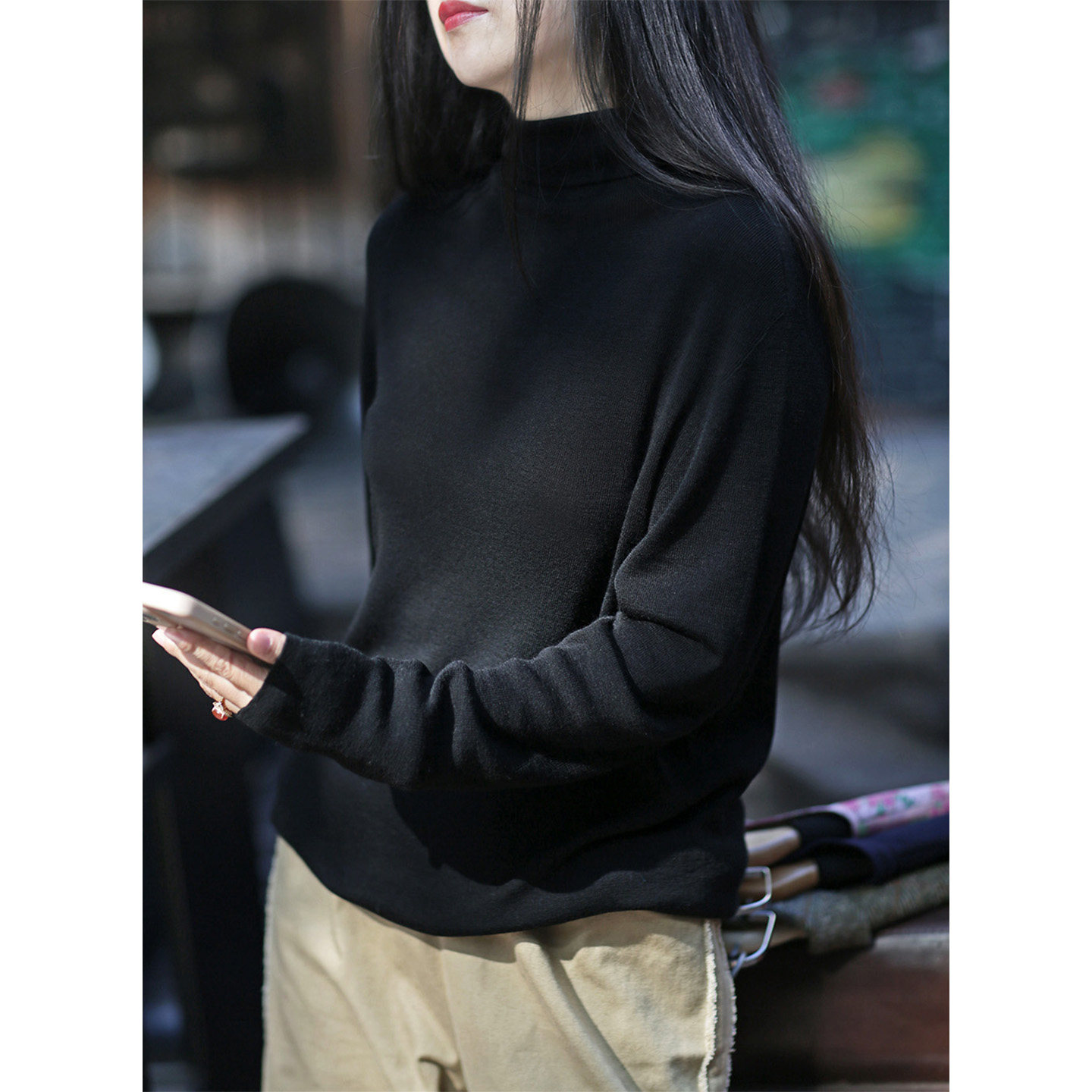 画子行山水《糯糯》Biella Yarn特惠一线成衣打底暖精纺高质量,淘宝优惠券,粉丝福利购,淘宝优惠卷