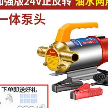 销新抽油泵纯铜电动12V24V220V自吸泵吸油器柴油加油机抽水泵抽厂 - 图1