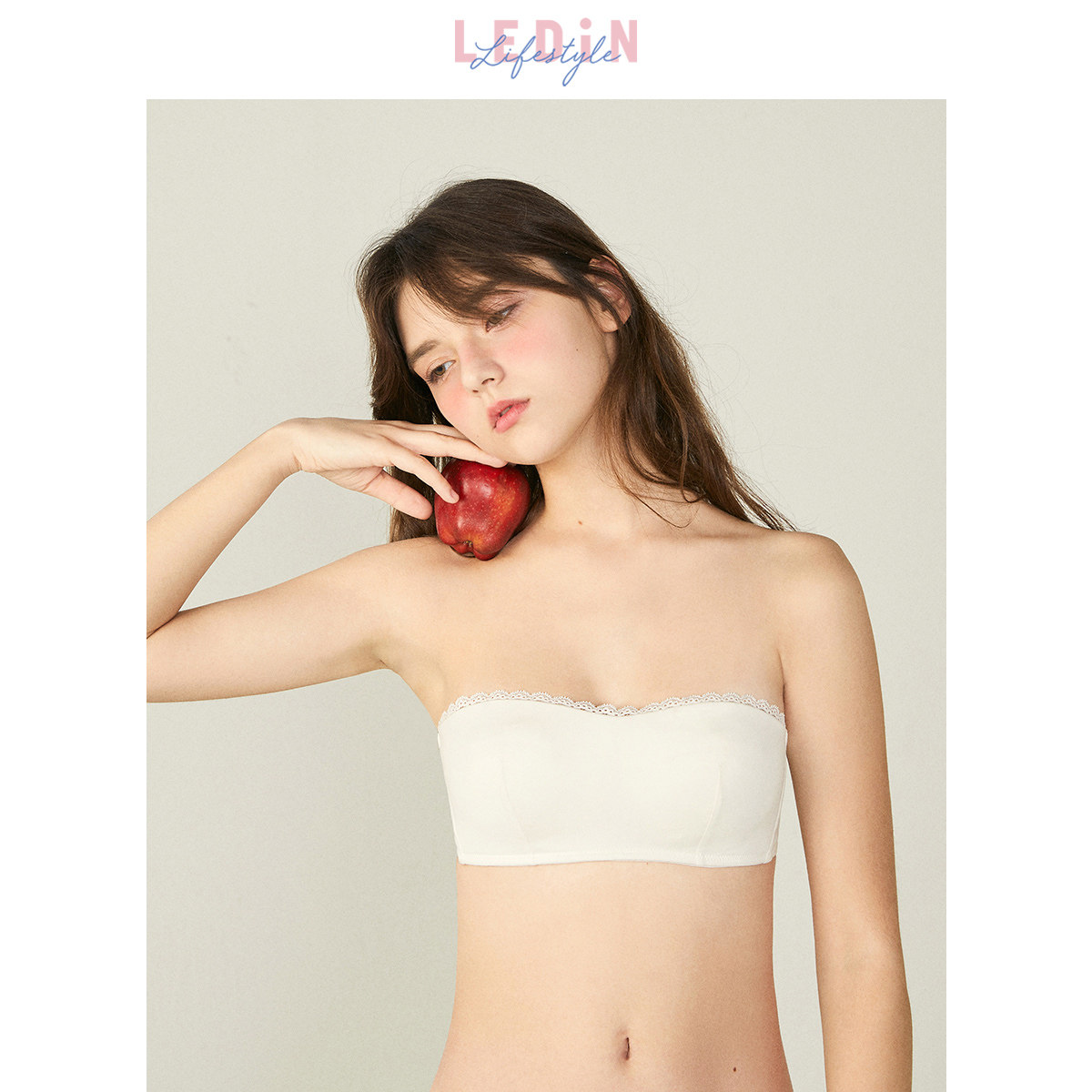乐町多色无钢圈莫代尔可拆卸抹胸 乐町内衣文胸