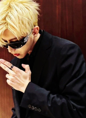 蔡徐坤同款戒指钛钢不掉色指环潮