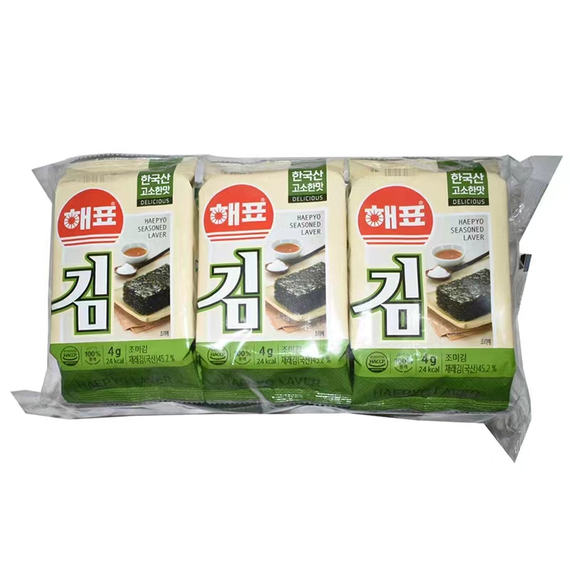 韩国原装进口海牌菁品海苔即食儿童零食寿司包饭紫菜烤海苔脆片 - 图3