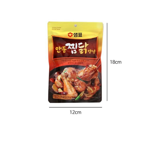 Корейский стиль Антон куриный кучуаньский куриный куриный соус корейский импортный приправа, микро -пряная тушеной куриной рыбы, острый красный жареный