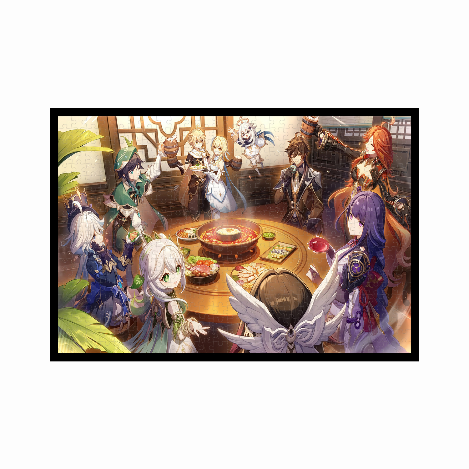 原神全家福1000片拼图定制成人益智手工解压玩具生日礼物挂画周边 - 图3