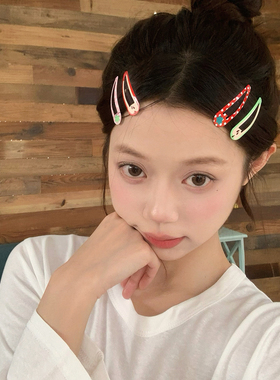 清迈果味！4个装草莓苹果BB夹可爱少女心刘海夹发卡侧边夹子发饰