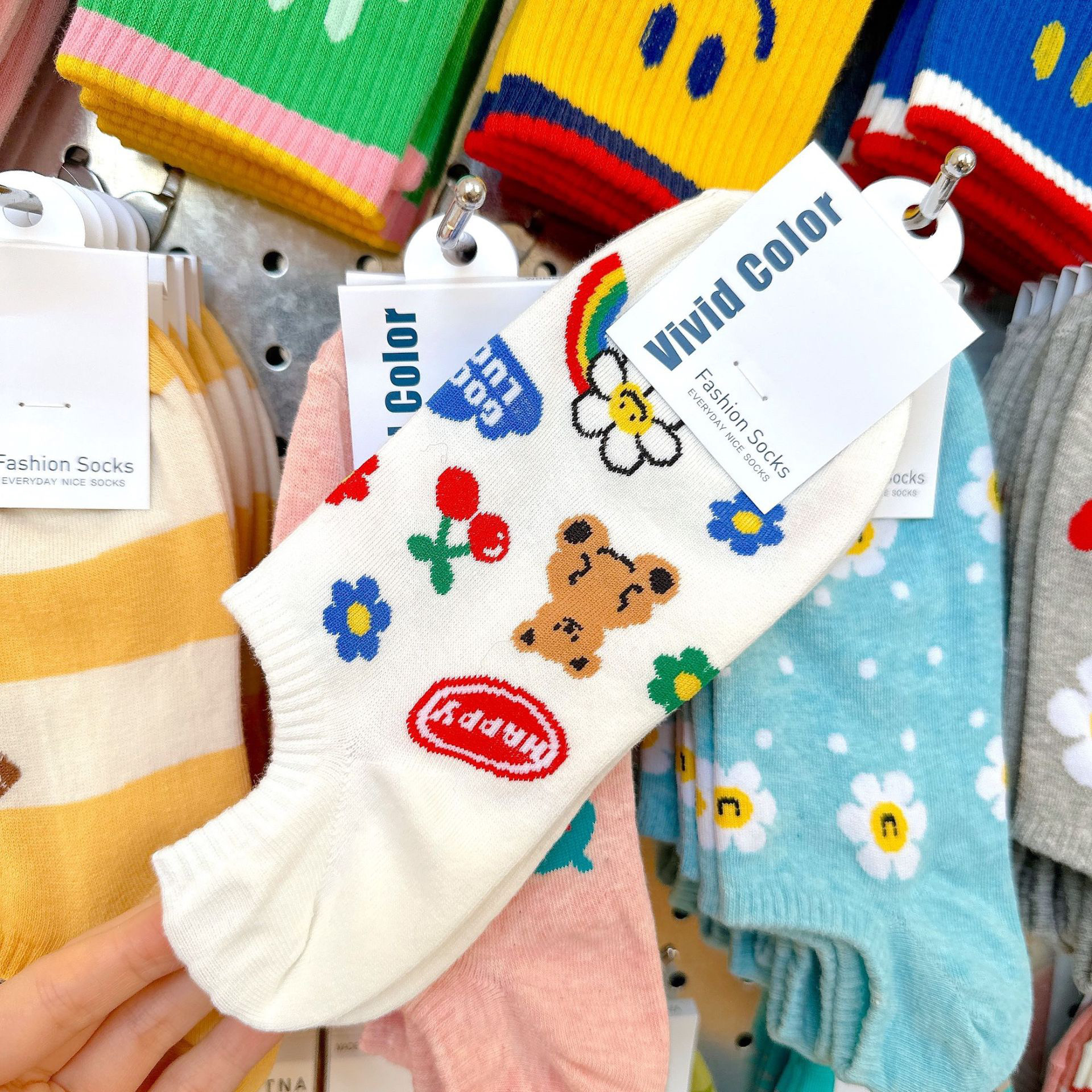 韩国船袜2025春夏新款卡通隐形女袜硅胶防脱笑脸花朵卡通短袜5085,淘宝优惠券,粉丝福利购,淘宝优惠卷