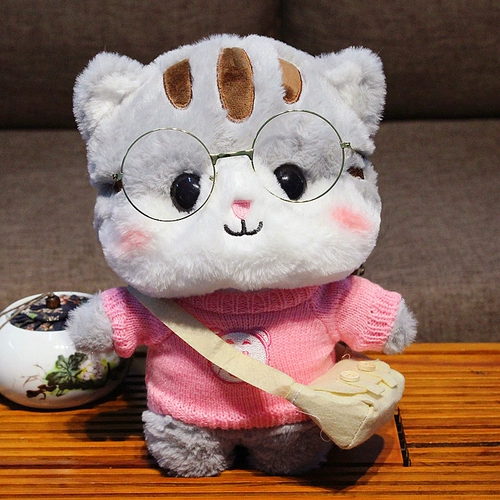 Реалистичная плюшевая игрушка, милая кукла, подушка для сна, кот, котенок