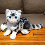 Реалистичная плюшевая кукла, милая игрушка, детская подушка для сна, кот, котенок