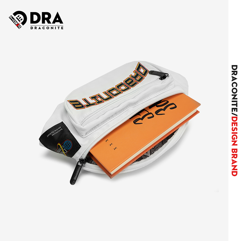 draconite国潮原创个性印花腰包 draconite男士包袋