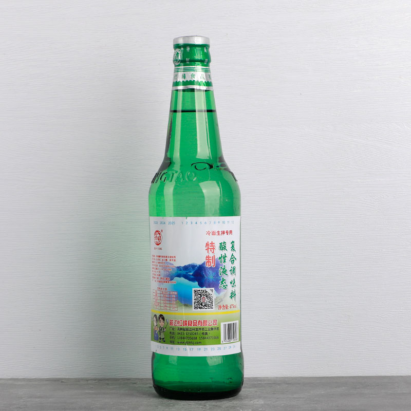 延边洪峰特质醋精厨房调味商用高度醋精475ml*6瓶拌菜凉菜冷面醋-图3