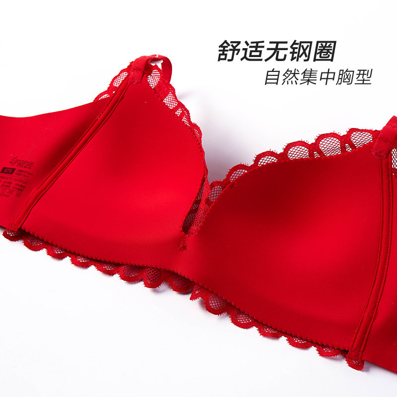 兰卓丽三角杯文胸收副乳胸罩 兰卓丽文胸