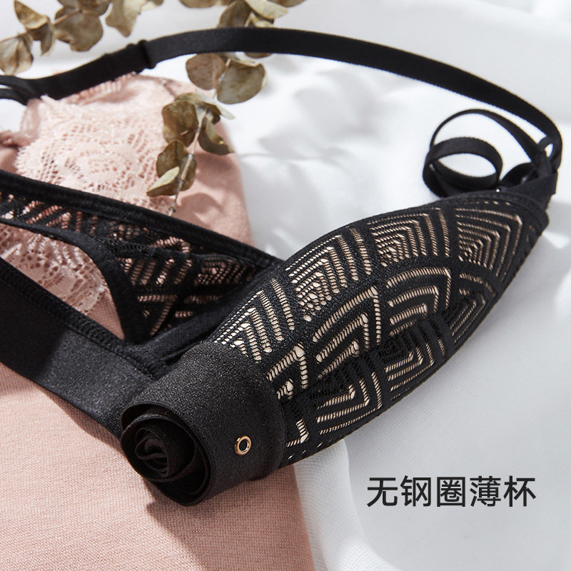 兰卓丽无钢圈薄杯款性感蕾丝文胸 兰卓丽文胸