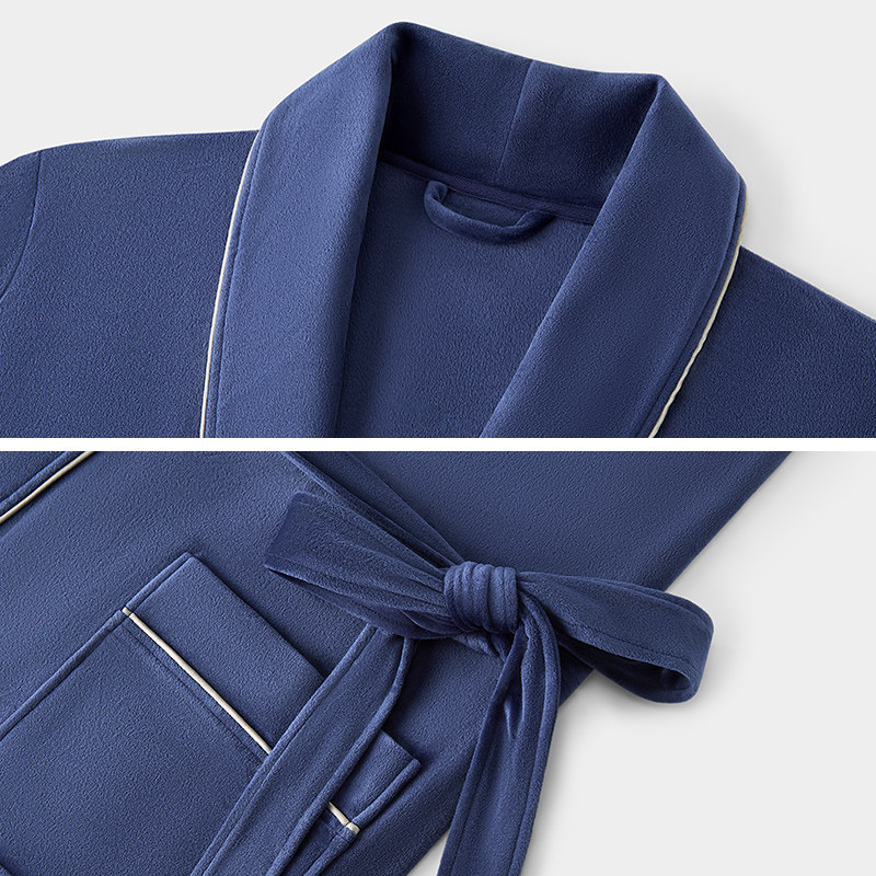 兰卓丽商场同款男士睡袍冬季双面加绒加厚保护暖衣家居服长款浴袍,淘宝优惠券,粉丝福利购,淘宝优惠卷