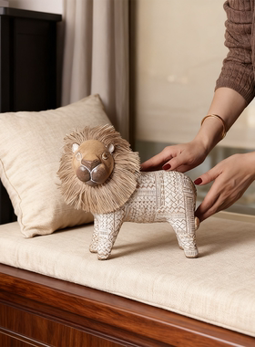 梵凡艺术侘寂风[缄默者•狮]摆件