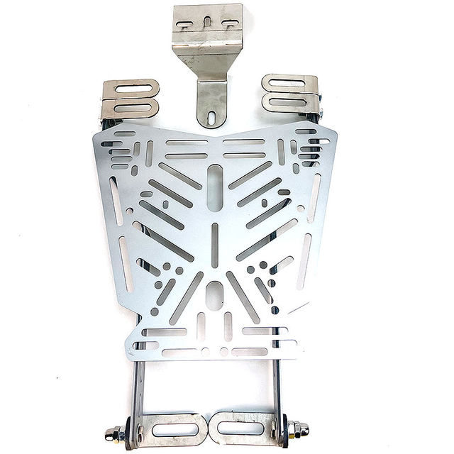 Motorcycle aluminum alloy box shelf stainless steel bracket