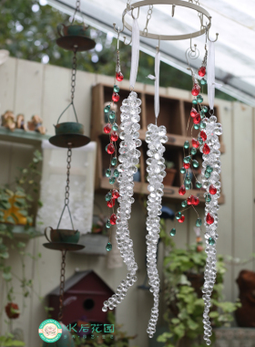 出口外贸INS风亚克力水晶透明挂饰挂件装饰吊饰透明园艺杂货水滴