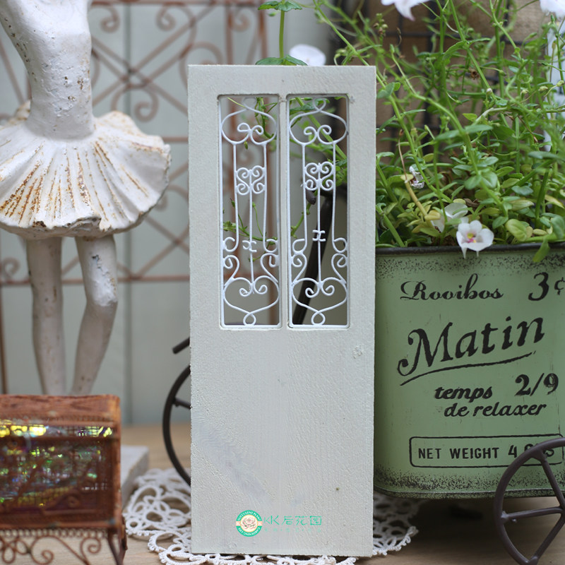 迷你微缩娃娃屋手作微缩铁艺木门园艺杂货摆件可爱迷你门19*7,淘宝优惠券,粉丝福利购,淘宝优惠卷