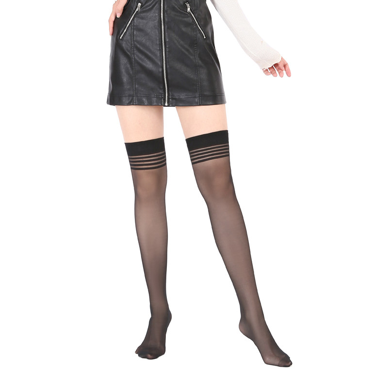 浪莎长筒女士丝袜纯色夏天半腿半截过膝大腿根防滑夏季薄款防勾丝,淘宝优惠券,粉丝福利购,淘宝优惠卷