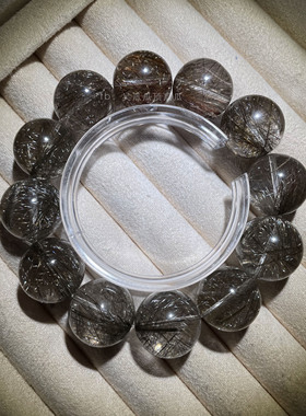 力量感！天然魔鬼发晶手串