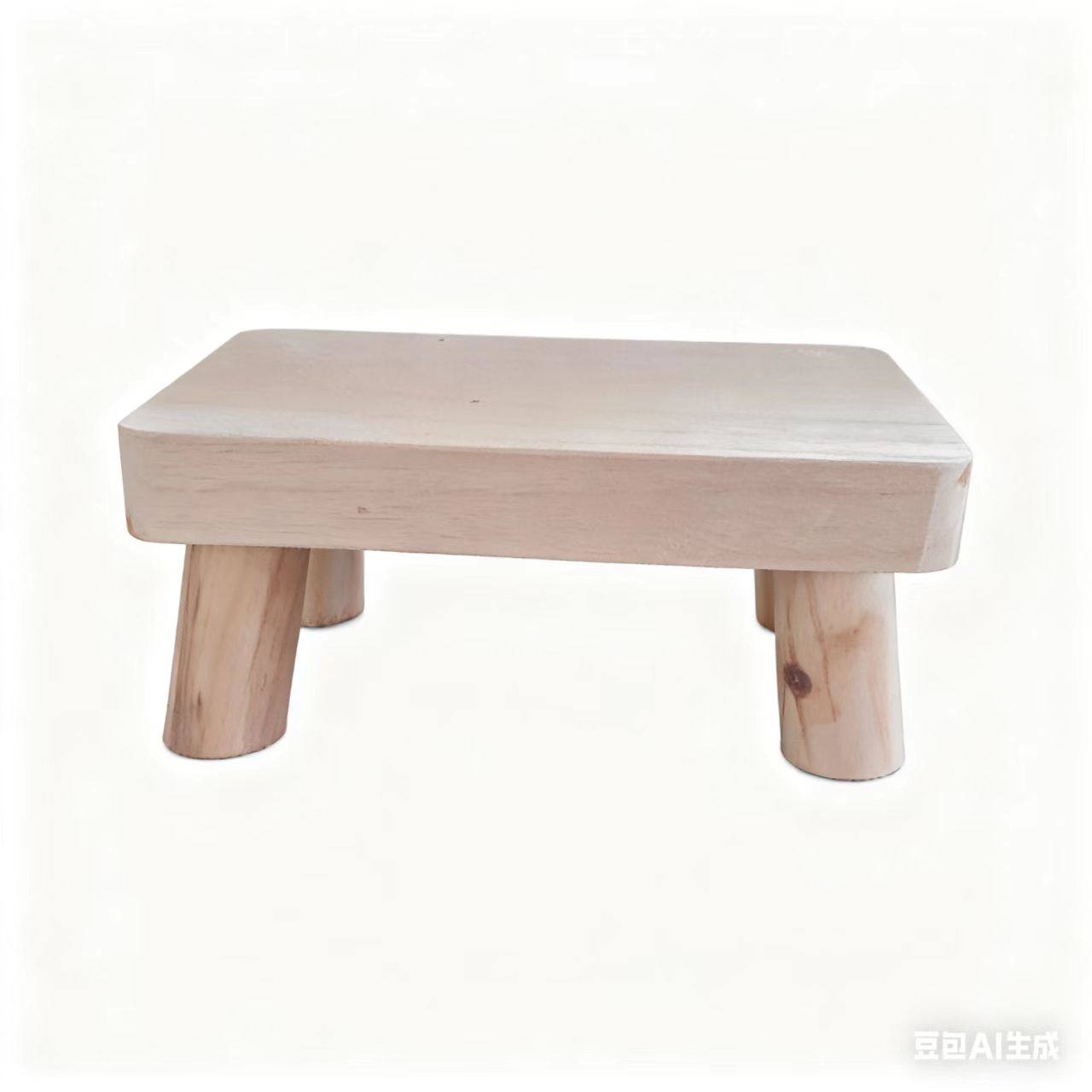 10厘米高实木办公垫脚甩腿锻炼凳垫高木凳原木花架底座防跷二郎腿,淘宝优惠券,粉丝福利购,淘宝优惠卷