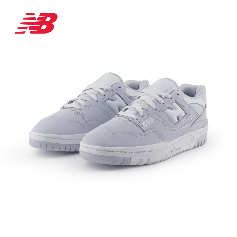 New Balance NB官方奥莱 男女鞋夏季蓝灰色运动休闲板鞋BB550HSB - 图0