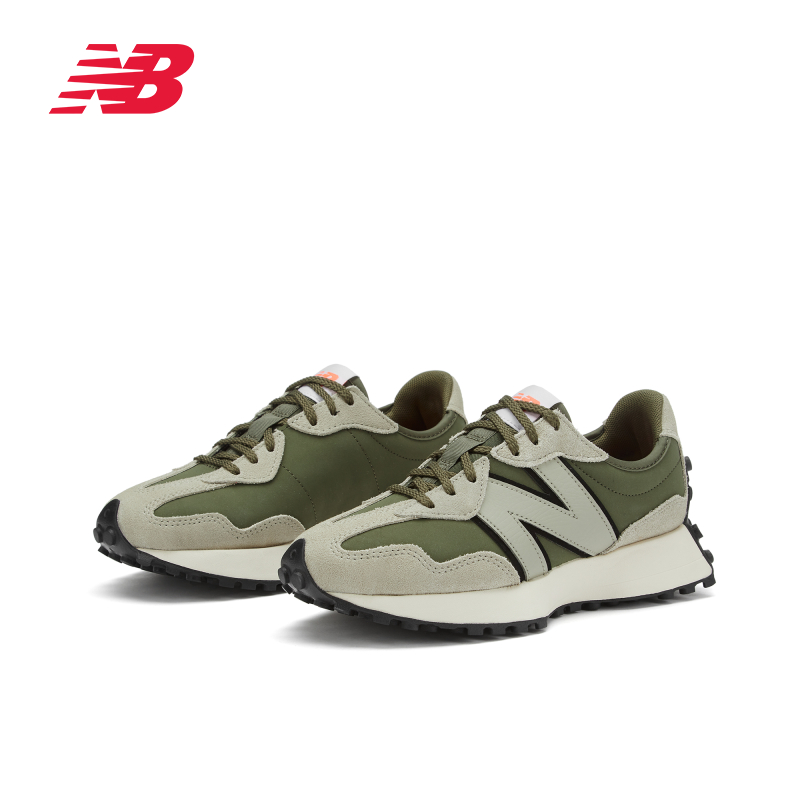New Balance NB官方奥莱 女子秋冬季军绿色穿搭潮流休闲运动鞋327_New Balance官方奥莱店_运动鞋new-第3张图片-提都小院