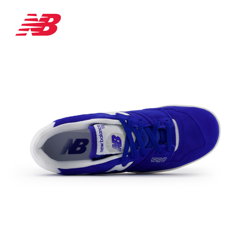 New Balance NB官方奥莱 男女鞋夏季宇航蓝运动休闲板鞋BB550VNA - 图1