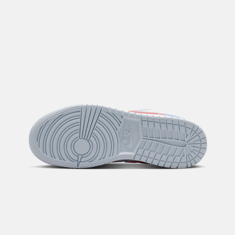 耐克乔丹大童甜酷风AJ1板鞋男女童牛仔布亮片运动鞋JORDAN HQ2001,淘宝优惠券,粉丝福利购,淘宝优惠卷